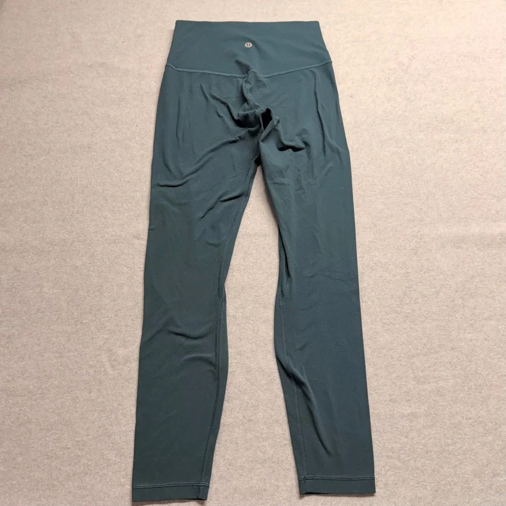 Lululemon Align High-Rise Pant 25‎ Nulu Leggings Teal Green Size 4 Gym